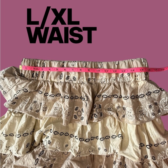 NWT JADED GYPSY BOHEMIAN LAYERS OF DREAMS TIERED RUFFLED WIDE LEG PANTS - Picture 4 of 9